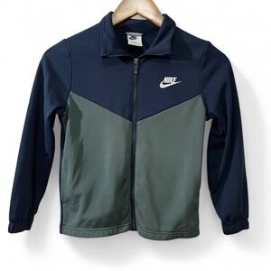 Nike Kids Full Zip Track Jacket S Swoosh Logo Lightweight Athletic